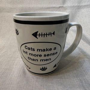 Vintage “Cats Make A Lot More Sense Than Men” Coffee Mug